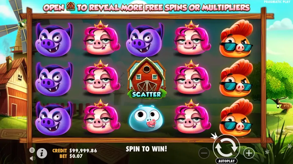 7 Piggies Pragmatic Play &mdash; fruit-reel 3x5 con RTP 96,00% su Excitewin