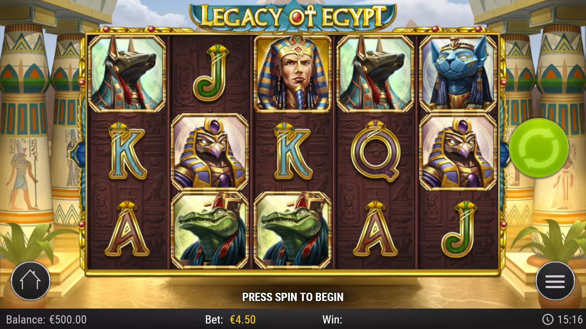 Legacy of Egypt Play'n GO &mdash; Book-of 10 dee egizie RTP 96,50% su Excitewin